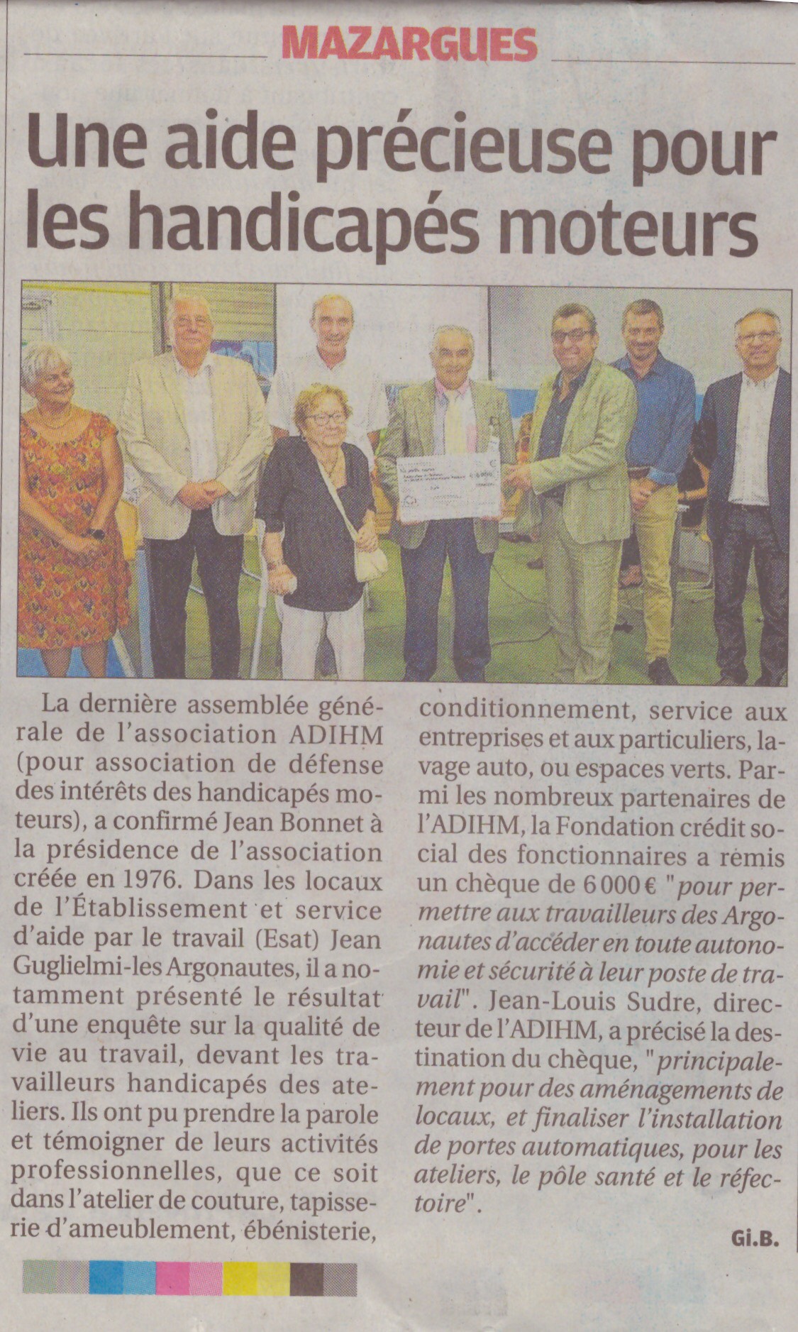 article remise cheque